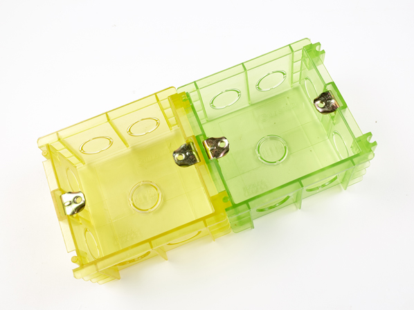 PVC透明86無縫式接線底盒 透明86無縫開關底盒